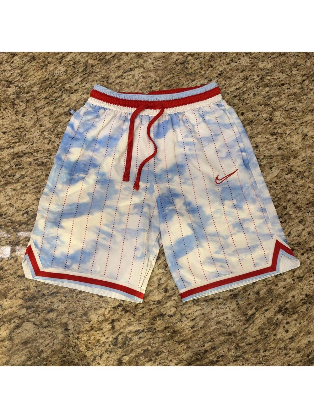 SUPER RARE - Nike City Exploration - Dri-Fit shorts w/ blue/white cloud pattern